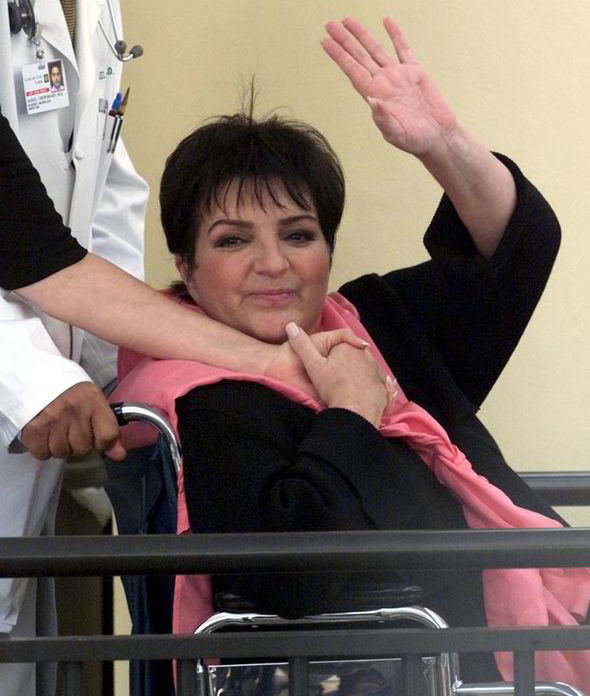 Liza Minnelli In Wheel Chair