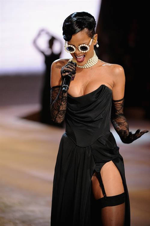 Rihanna in lingerie