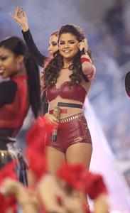 Selena Gomez performing at Thanksgiving NFL show