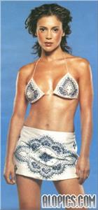 Alyssa Milano in a bikini