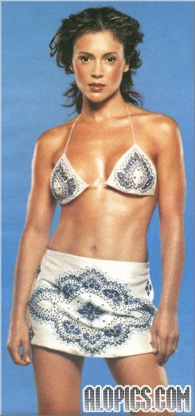 Alyssa Milano in a bikini