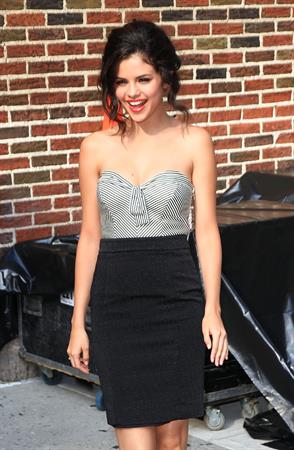 Selena Gomez at the Late Show with David Letterman on July 20, 2010
