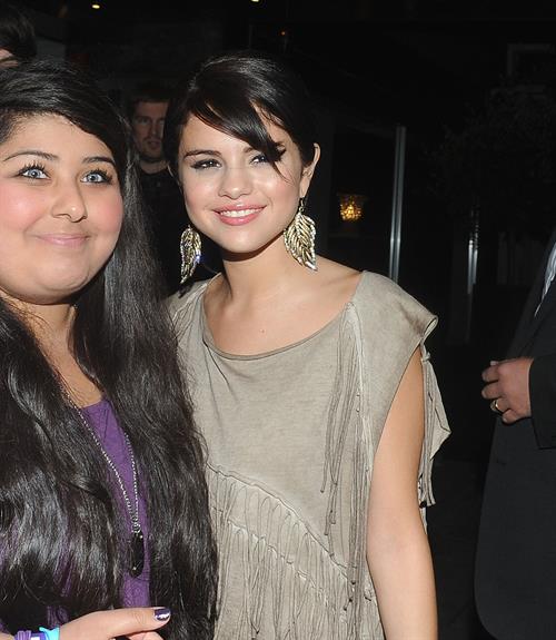 Selena Gomez enjoys a night out at Nobu restaurant in London on July 5, 2011