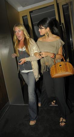 Selena Gomez enjoys a night out at Nobu restaurant in London on July 5, 2011
