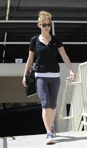 Jennifer Lawrence going to the gym in Los Angeles on June 12, 2012