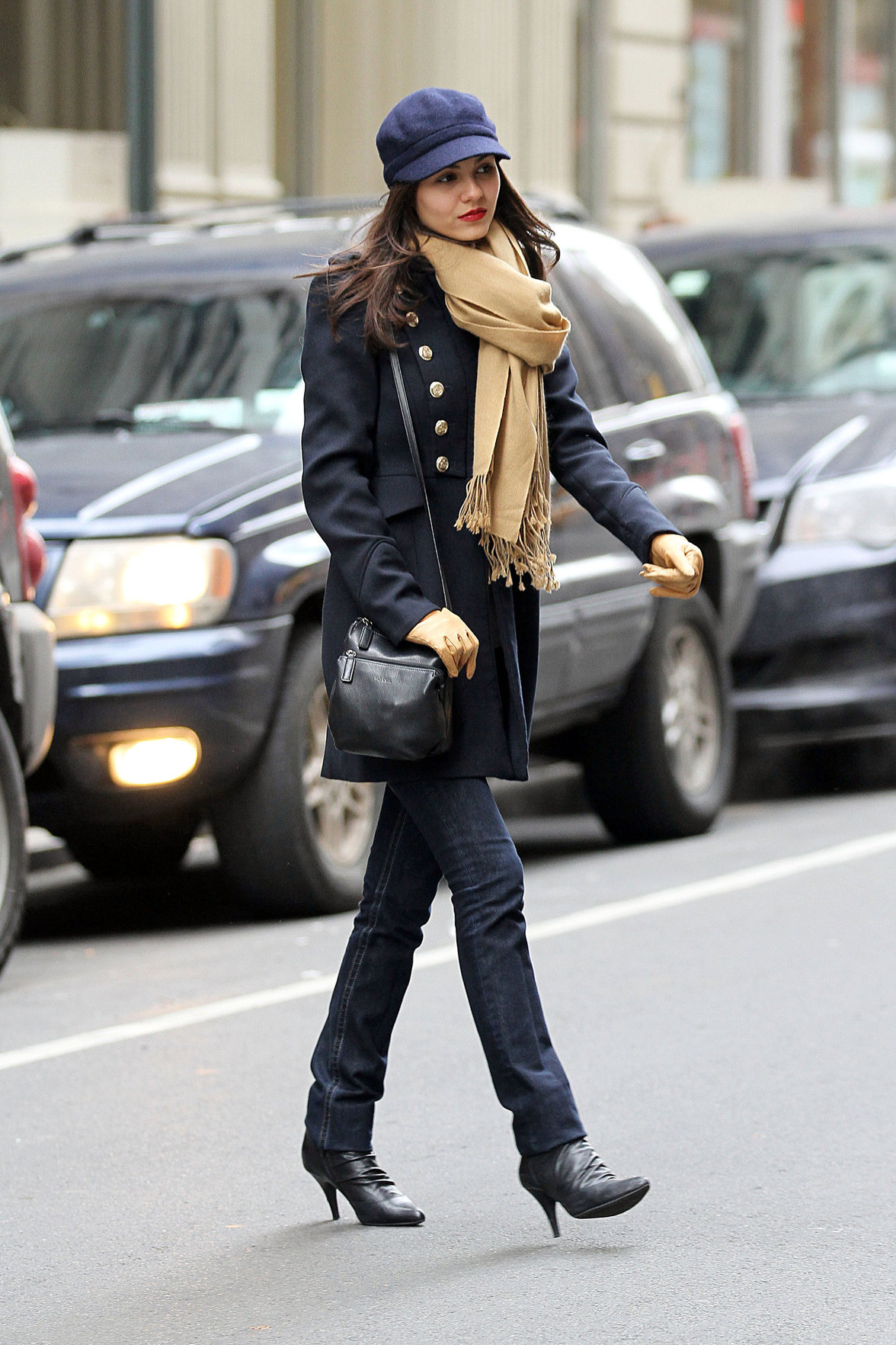 Victoria Justice Pictures Victoria Justice out and about in NYC 2/7/13