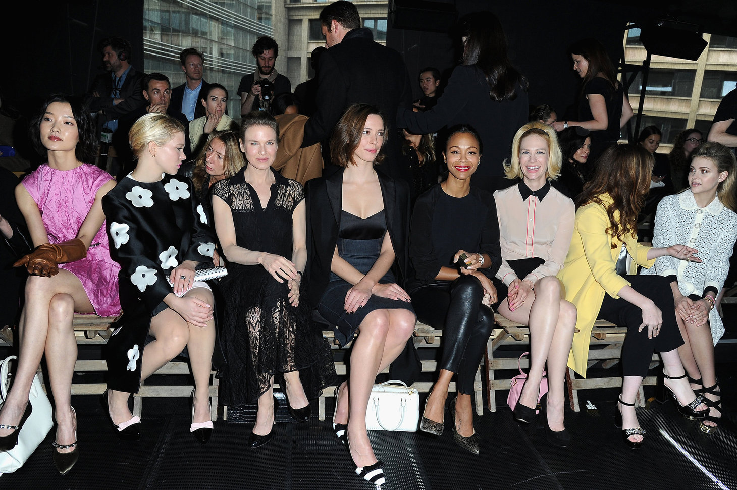 Zoe Saldana Miu Miu Fall / Winter 2013 Fashion Show in Paris - Mar 6, 2013 