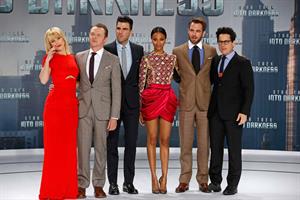 Zoe Saldana Star Trek Into Darkness' Premiere on April 29, 2013 