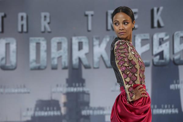 Zoe Saldana Star Trek Into Darkness' Premiere on April 29, 2013 