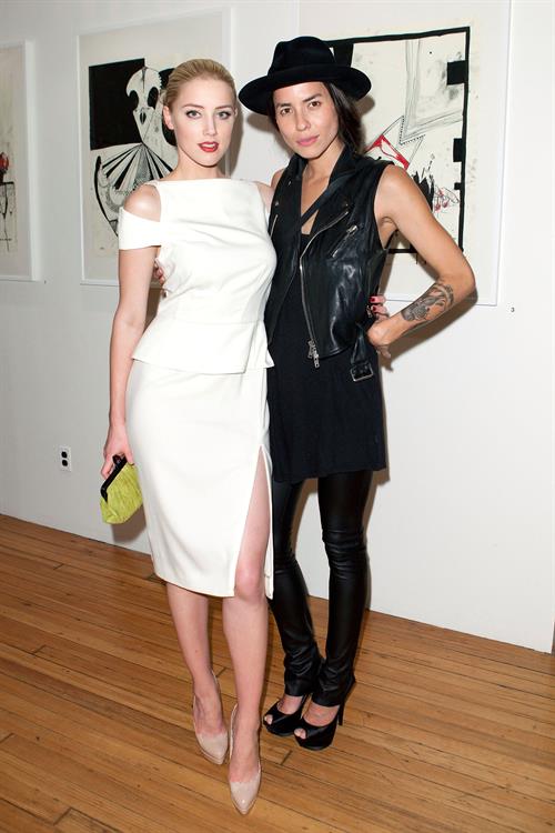 Amber Heard Pictures Amber Heard attends Tasya van Rees private viewing of Distorted Delicacies on June 22, 2011