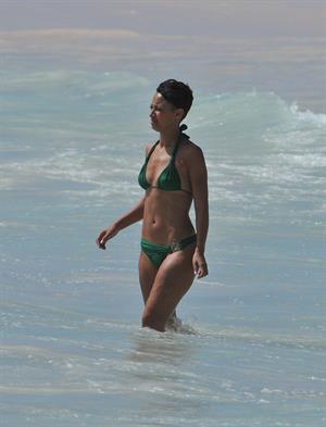 Amelle Berrabah bikini candids in Barbados on Jan 2nd 2010 