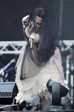 Amy Lee - Evanescence perform at the 2012 Heineken Jammin festival on July 6, 2012