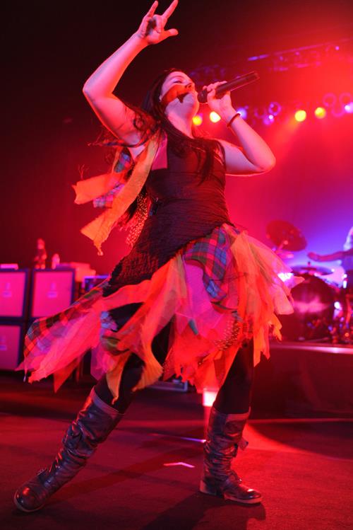 Amy Lee performing live at the Hard Rock Cafe in Hollywood Florida on January 17, 2012