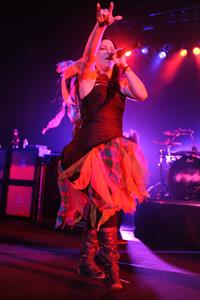 Amy Lee performing live at the Hard Rock Cafe in Hollywood Florida on January 17, 2012