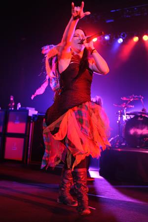 Amy Lee performing live at the Hard Rock Cafe in Hollywood Florida on January 17, 2012