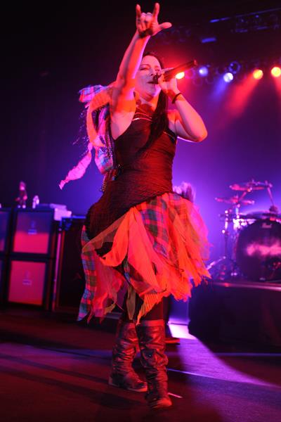 Amy Lee performing live at the Hard Rock Cafe in Hollywood Florida on January 17, 2012