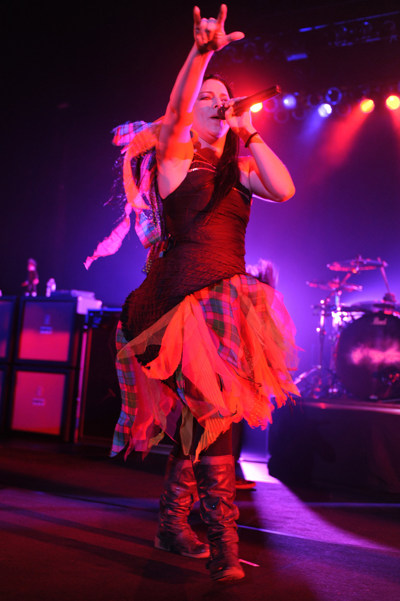 Amy Lee performing live at the Hard Rock Cafe in Hollywood Florida on January 17, 2012
