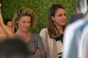 Amy Smart, Ali Larter and Jessica Alba at Splendid Store opening with Crafting Community and Baby2baby on December 4, 2011