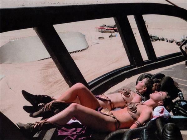 Carrie Fisher in a bikini