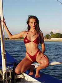 Sanja Matice in a bikini