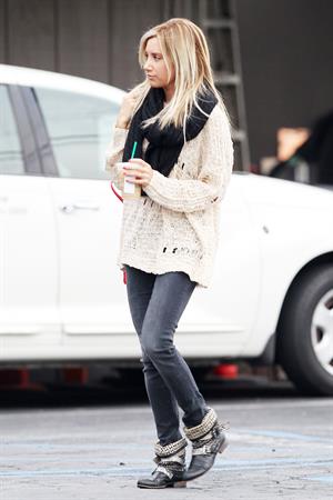 Ashley Tisdale Starbucks in LA 11/29/12 