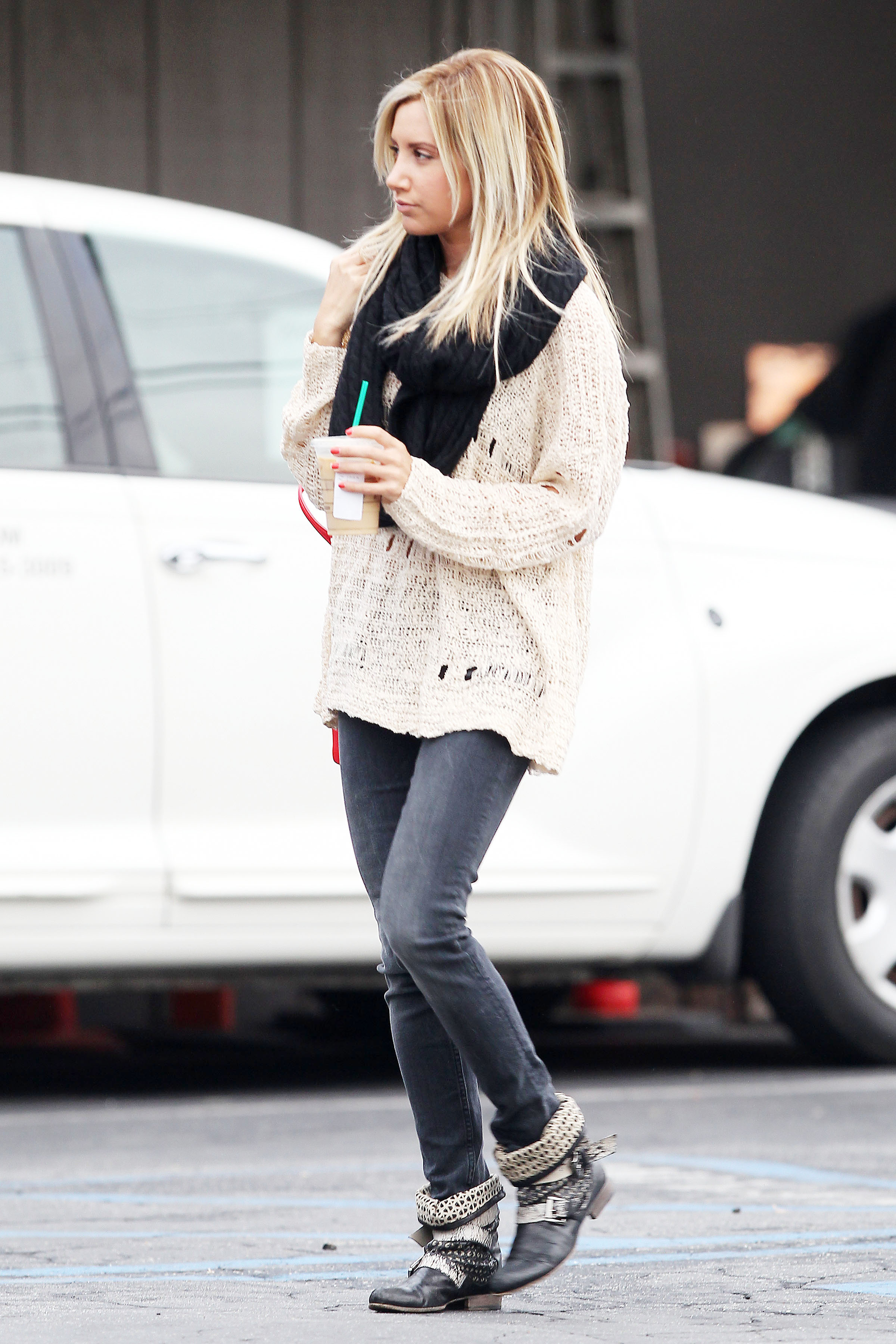 Ashley Tisdale Starbucks in LA 11/29/12 