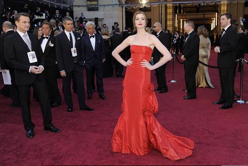 Anne Hathaway 83rd annual Academy Awards in Hollywood on February 27, 2011