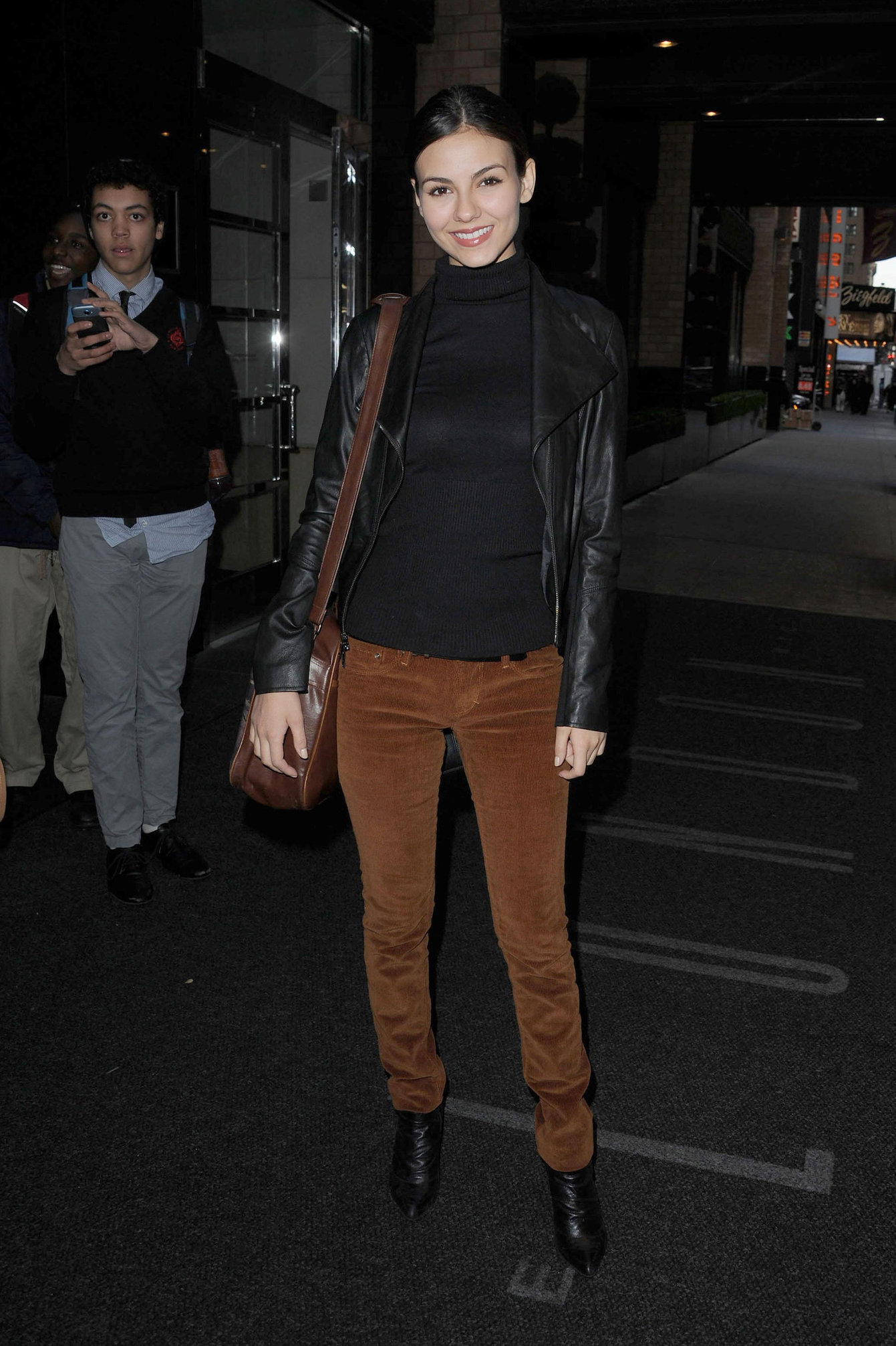 Victoria Justice Pictures Victoria Justice out and about in New York 2/12/13