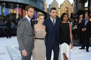 Zoe Saldana attends the 'Star Trek Into Darkness' UK Premiere at the Empire Leicester Square in London