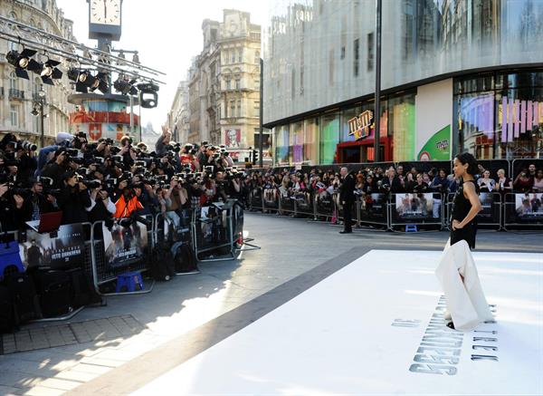 Zoe Saldana attends the 'Star Trek Into Darkness' UK Premiere at the Empire Leicester Square in London