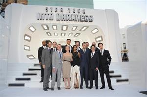 Zoe Saldana attends the 'Star Trek Into Darkness' UK Premiere at the Empire Leicester Square in London