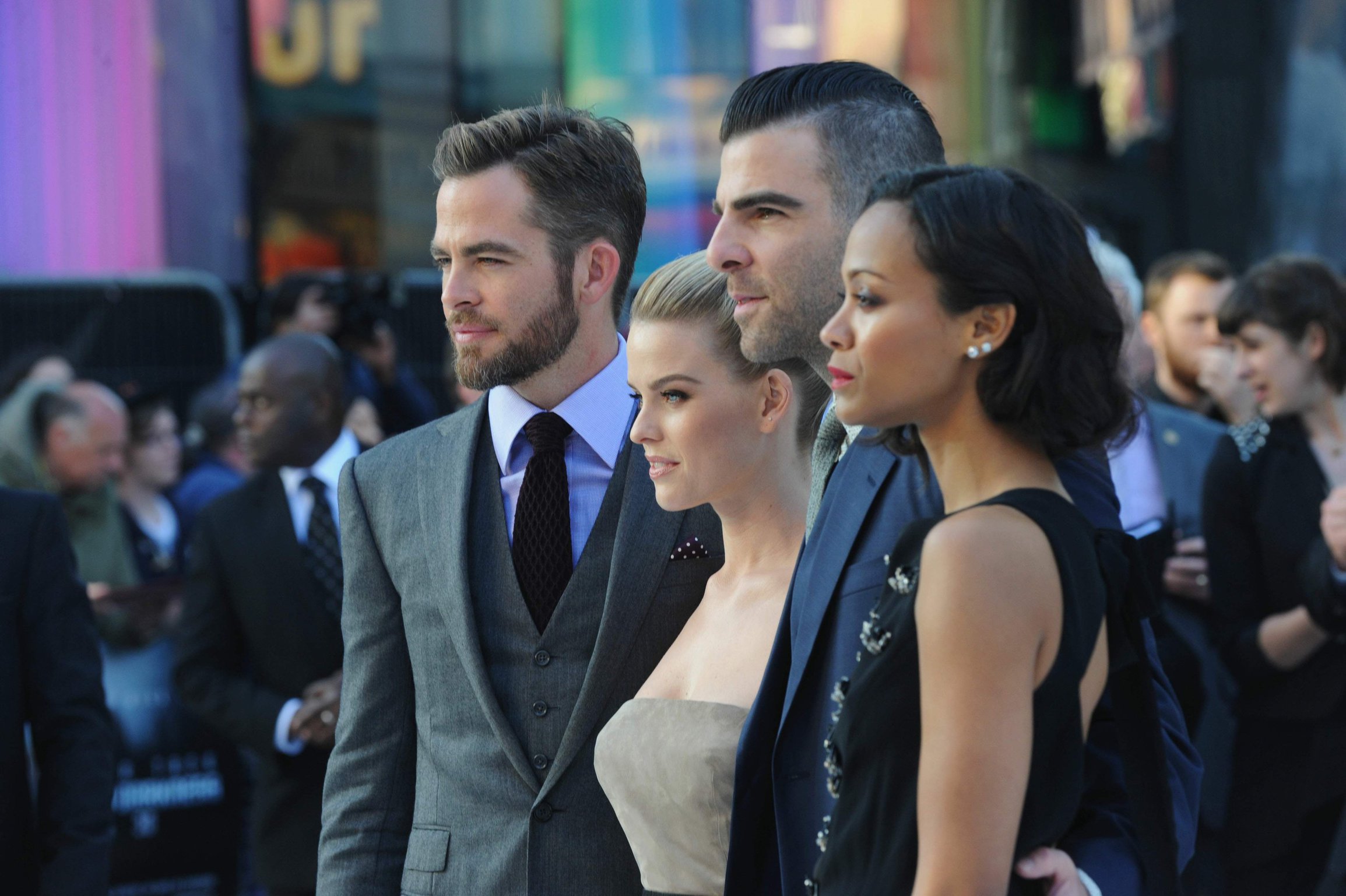 Zoe Saldana attends the 'Star Trek Into Darkness' UK Premiere at the Empire Leicester Square in London