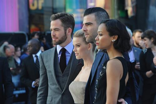 Zoe Saldana attends the 'Star Trek Into Darkness' UK Premiere at the Empire Leicester Square in London