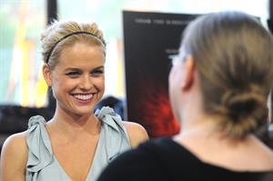 Alice Eve attends the Raven New York Red Carpet Screening Event on April 16, 2012