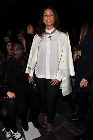 Alicia Keys Paris Fashion Week on March 4, 2012