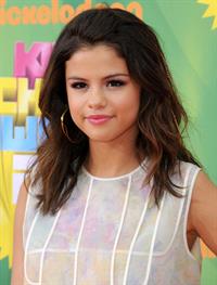 Selena Gomez at Nickelodeons 24th annual Kids Choice Awards at Galen center on April 2, 2011 