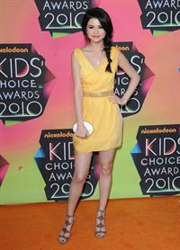 Selena Gomez Nickelodeons 23rd annual Kids Choice Awards on March 27, 2010 in Los Angeles California