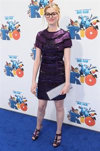 Anne Hathaway attending the Rio Los Angeles premiere on April 10, 2011