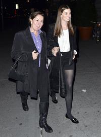 Anne Hathaway night out in New York City on November 21, 2011