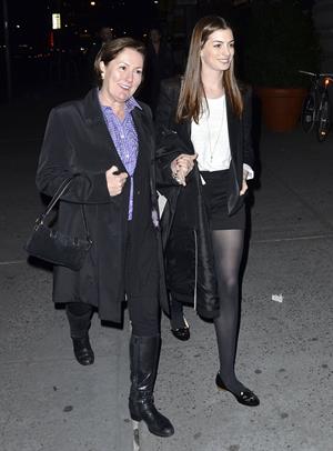 Anne Hathaway night out in New York City on November 21, 2011
