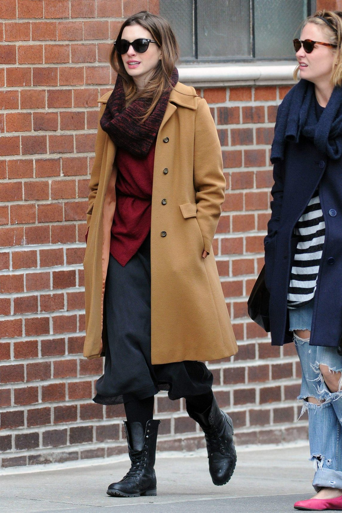 Anne Hathaway out and about in New York City on February 2, 2012