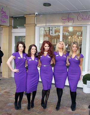 Amy Childs launching her Salon at Unit 1 Wilsons Corner in Brentwood on November 24, 2011