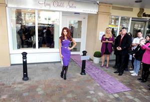Amy Childs launching her Salon at Unit 1 Wilsons Corner in Brentwood on November 24, 2011