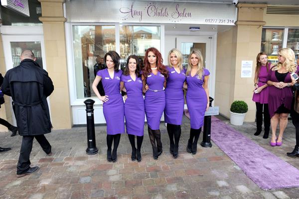 Amy Childs launching her Salon at Unit 1 Wilsons Corner in Brentwood on November 24, 2011