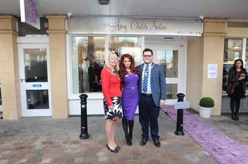 Amy Childs launching her Salon at Unit 1 Wilsons Corner in Brentwood on November 24, 2011