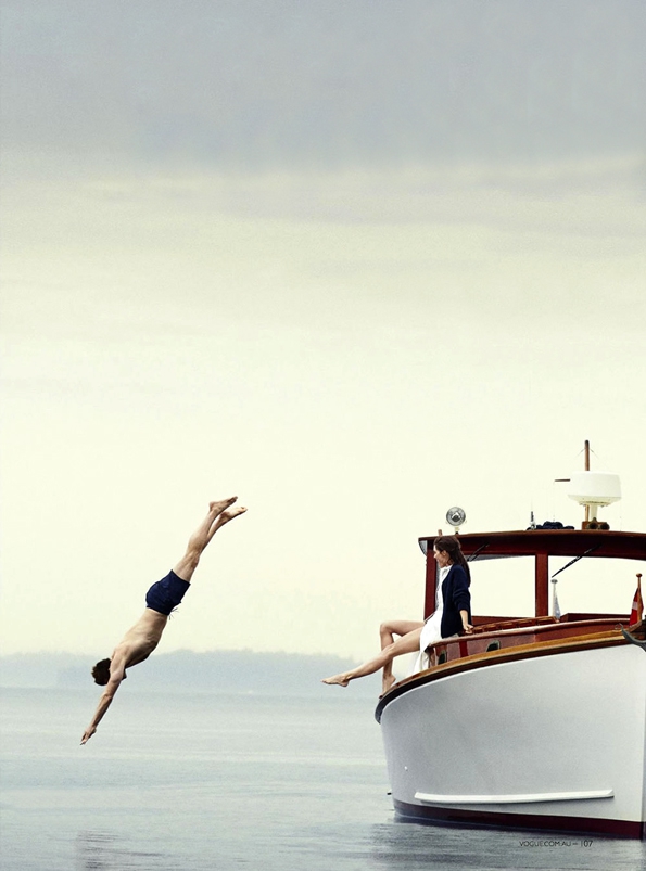 Hilary Rhoda in a bikini