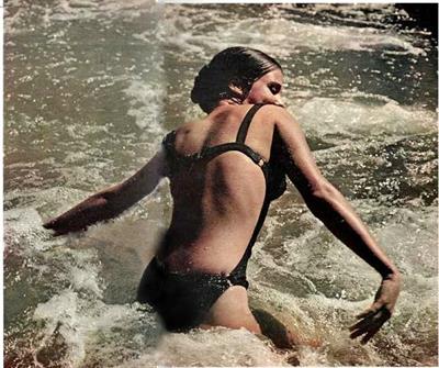 Erin Gray in a bikini