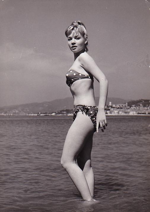 Agnès Laurent in a bikini