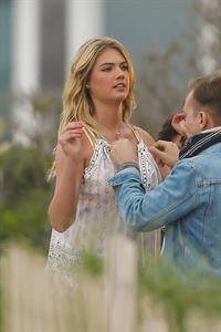 Kate Upton on the set of 'The Other Woman' in NY on June 6, 2013