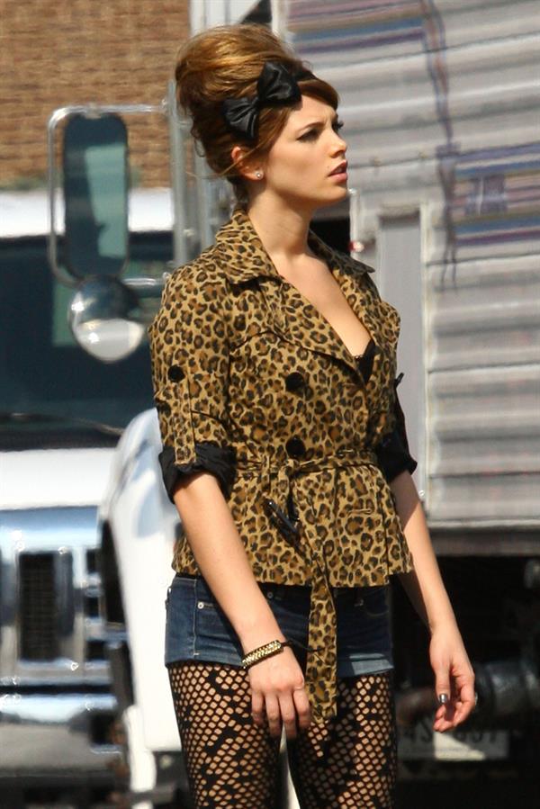 Ashley Greene on the set of lol Laughing out Loud in Detroit July 16, 2010 